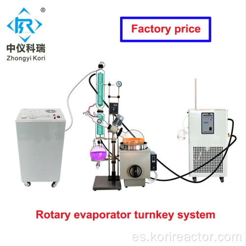 evaporador rotatorio con pantalla dual de velocidad y temperatura